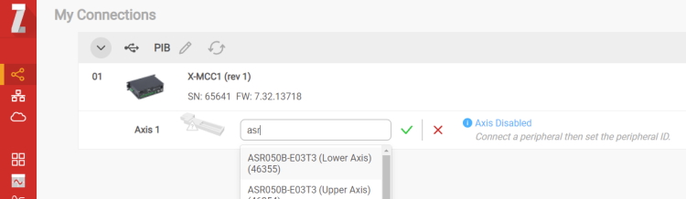 Set peripheral ID manually for peripherals without AutoDetect.