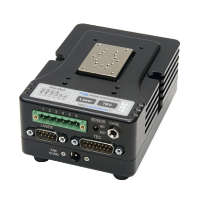 Mounts for medium power fibre pigtailed laser diodes, with integrated Peltier (TEC) control