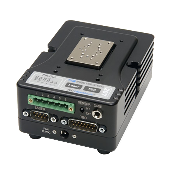 Mounts for medium power fibre pigtailed laser diodes, with integrated Peltier (TEC) control