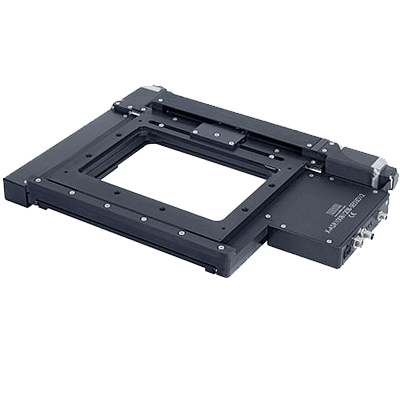 Motorized XY microscope stages with built-in controllers and motor encoders