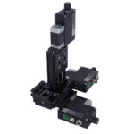 Three-axis stages with built-in controllers